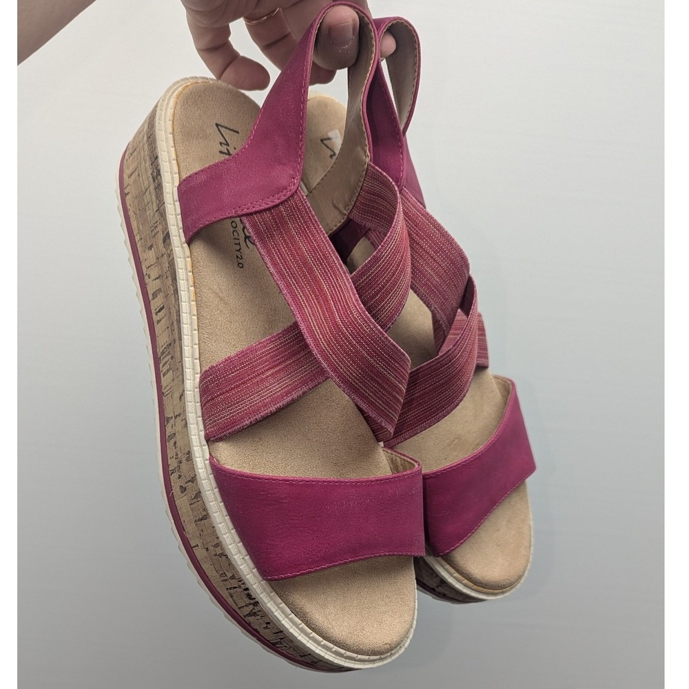 LifeStride Clementine Pink Platform Strappy Sandals Size 11M